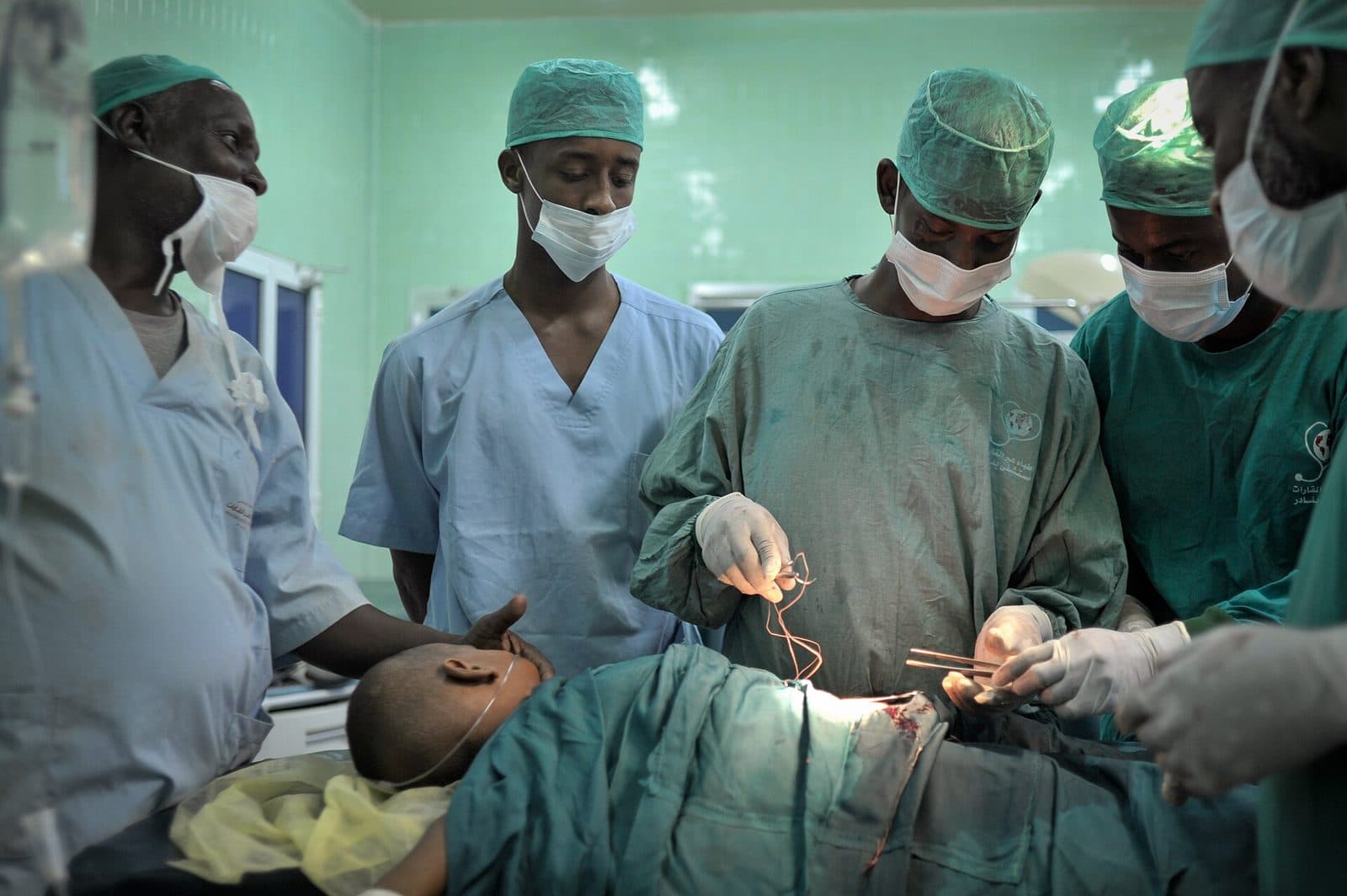 Clinical team at Banaadir Hospital — a site in the OrthoGlobe Atlas network